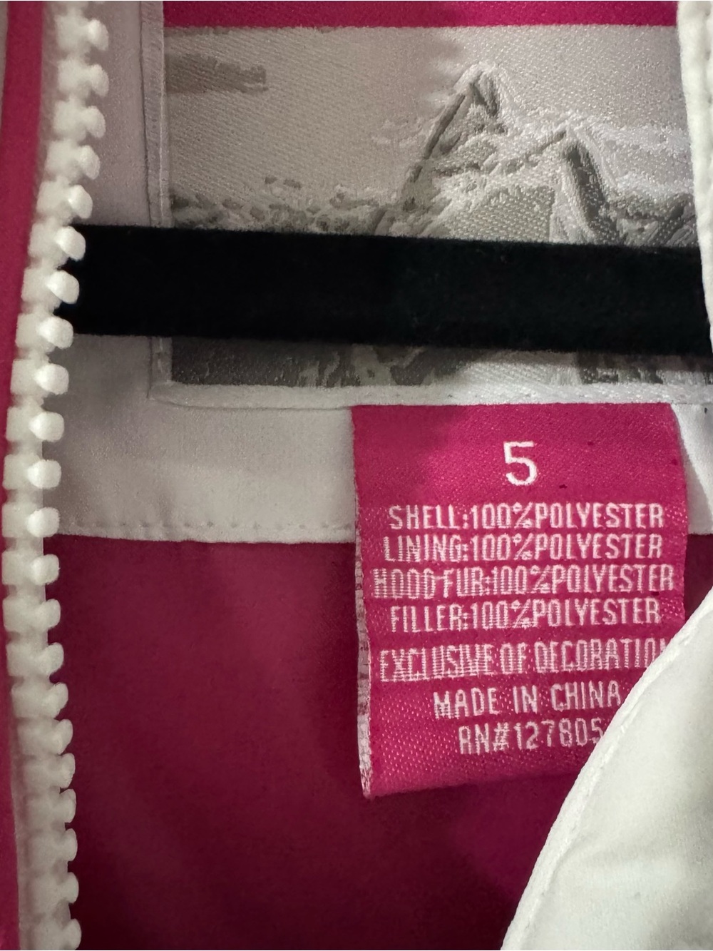 NWT SNOZU Kids 2 Piece Snowsuit Jacket w/ Matching Bib Pants Size 5 Fleece Lined - Picture 8 of 13